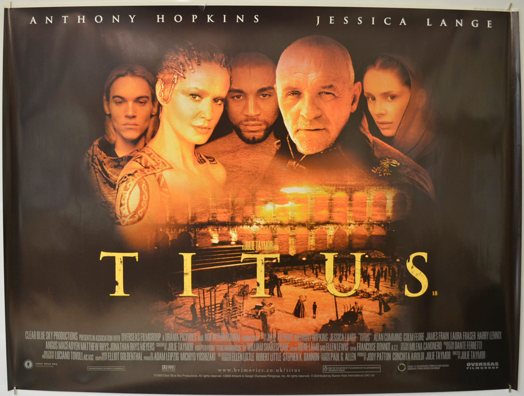 Titus Original Quad Poster - Film Poster - Movie Poster