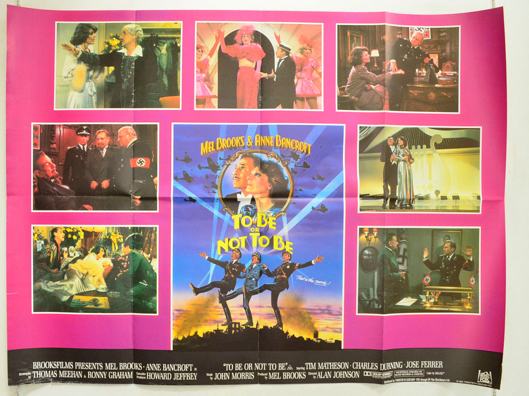 To Be Or Not To Be Original British Quad Poster - Film Poster - Movie Poster