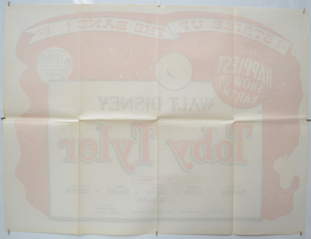 TOBY TYLER (Back) Cinema Quad Movie Poster