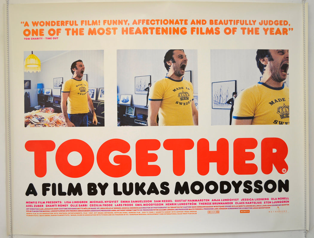 Together (a.k.a. Tillsammans) Original Quad Poster - Film Poster - Movie Poster