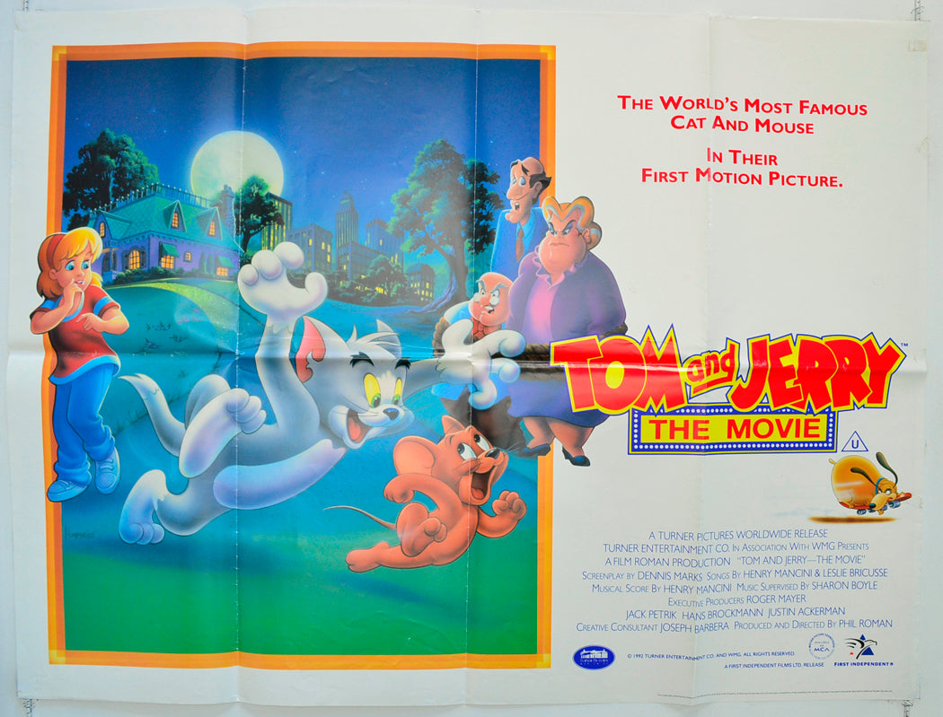 Tom And Jerry The Movie Original Quad Poster - Film Poster - Movie Poster