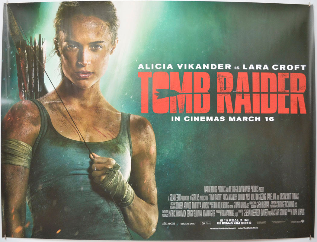 Tomb Raider Original Quad Poster - Film Poster - Movie Poster