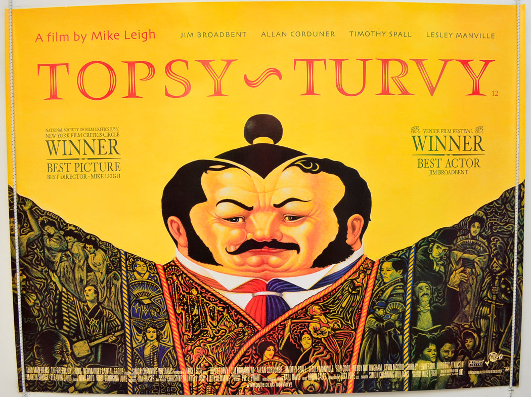 Topsy Turvy Original Quad Poster - Film Poster - Movie Poster