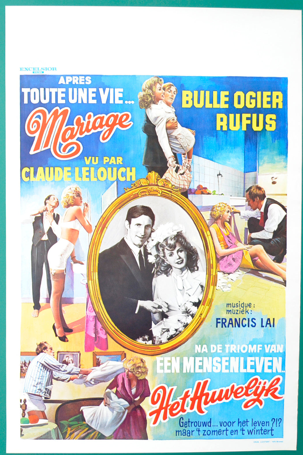 Toute une vie (a.k.a. And Now My Love) Original Belgian Poster - Film Poster - Movie Poster