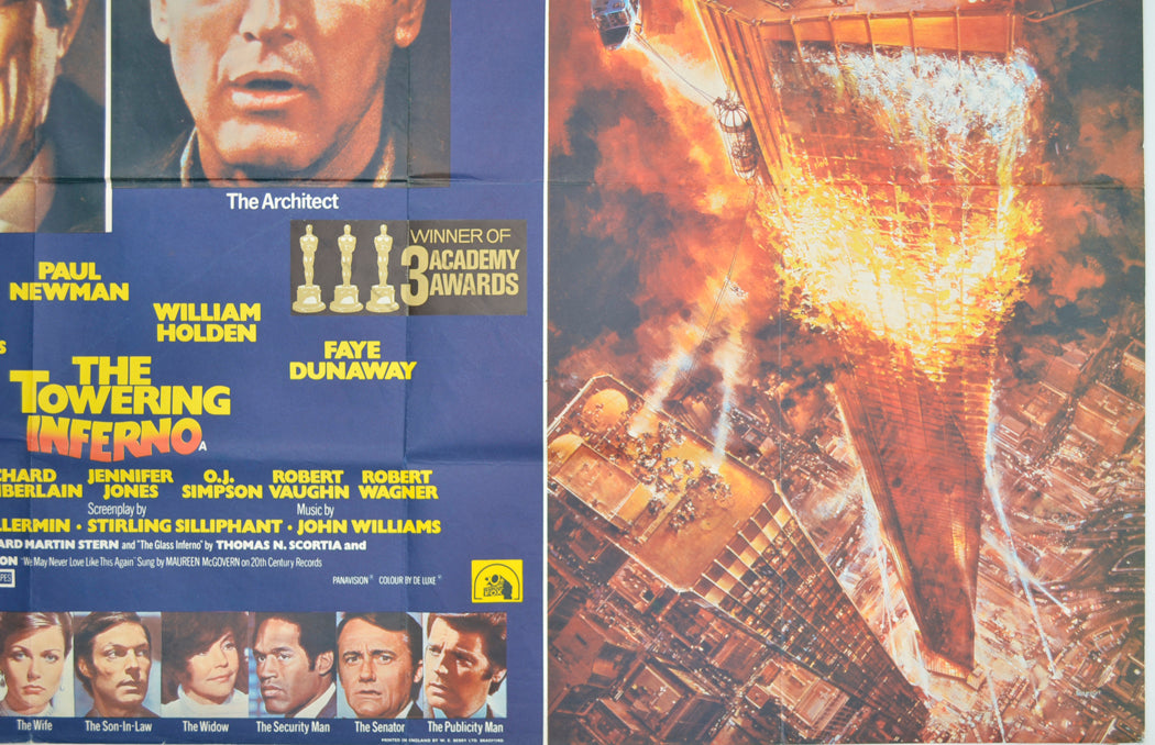 THE TOWERING INFERNO (Bottom Right) Cinema Quad Movie Poster