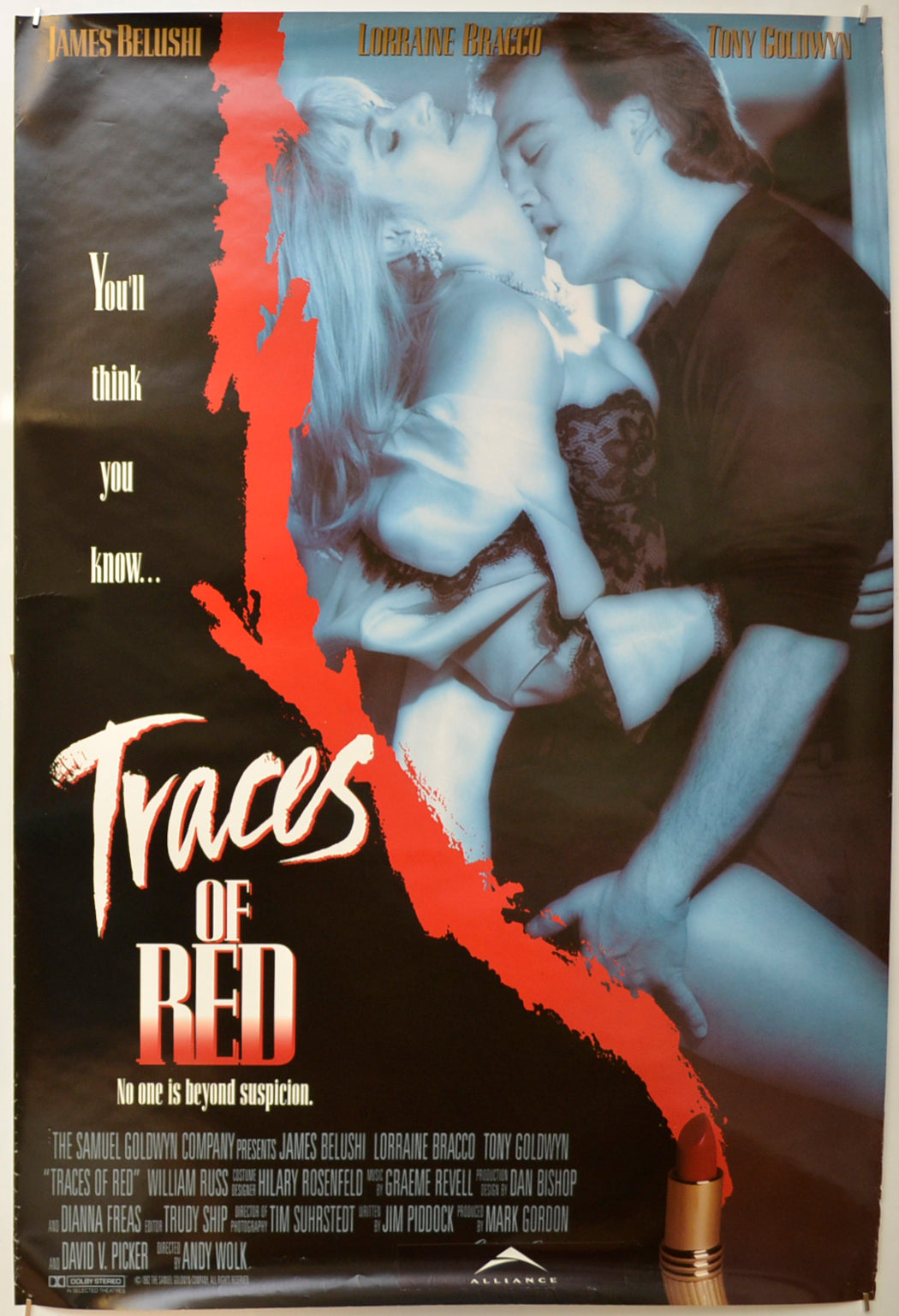 Traces Of Red Original One Sheet Poster - Film Poster - Movie Poster
