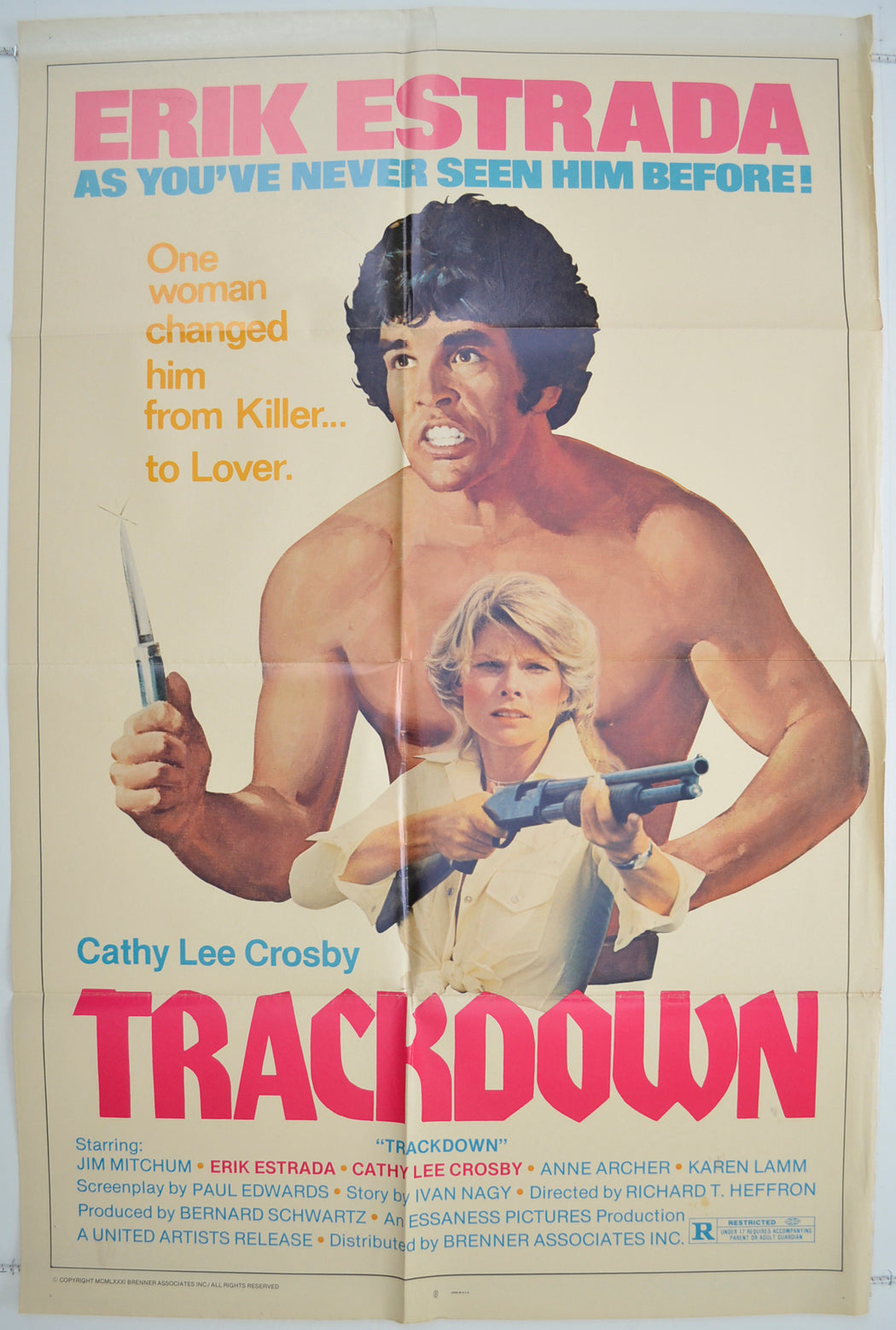 Trackdown Original One Sheet Poster - Film Poster - Movie Poster