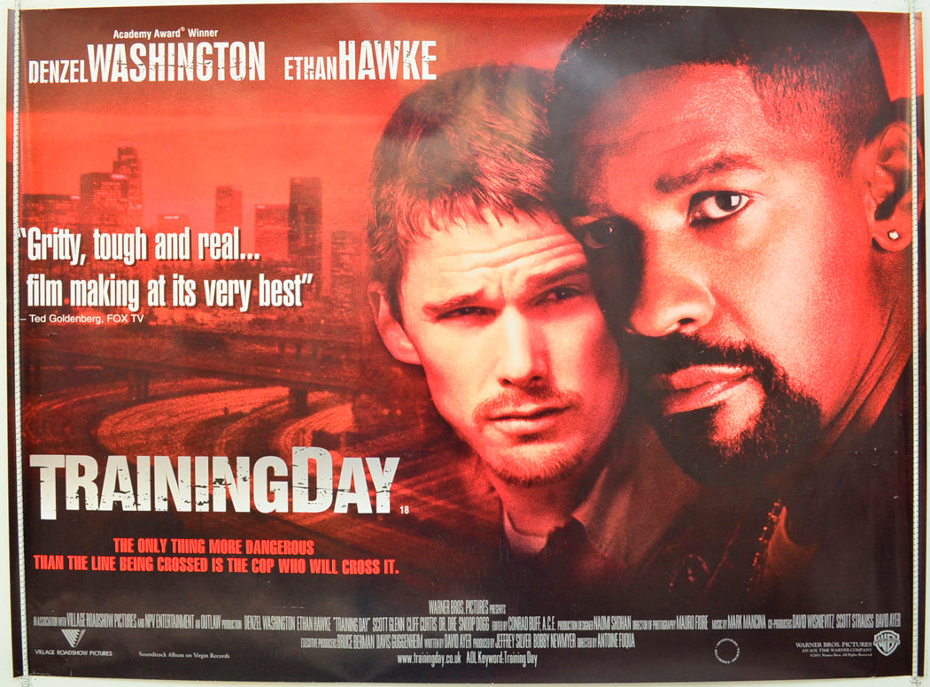 Training Day Original Quad Poster - Film Poster - Movie Poster
