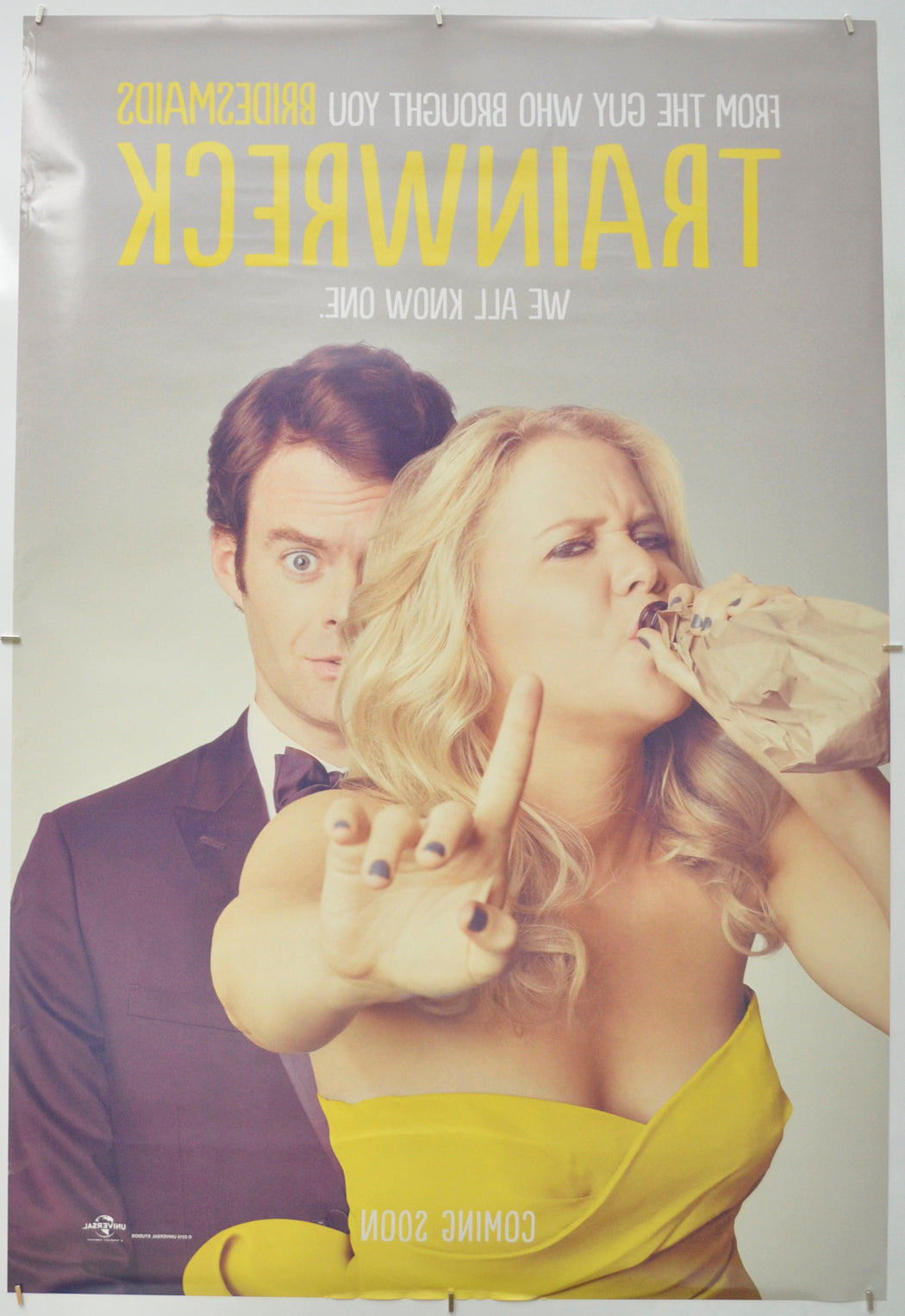TRAINWRECK (Back) Cinema One Sheet Movie Poster