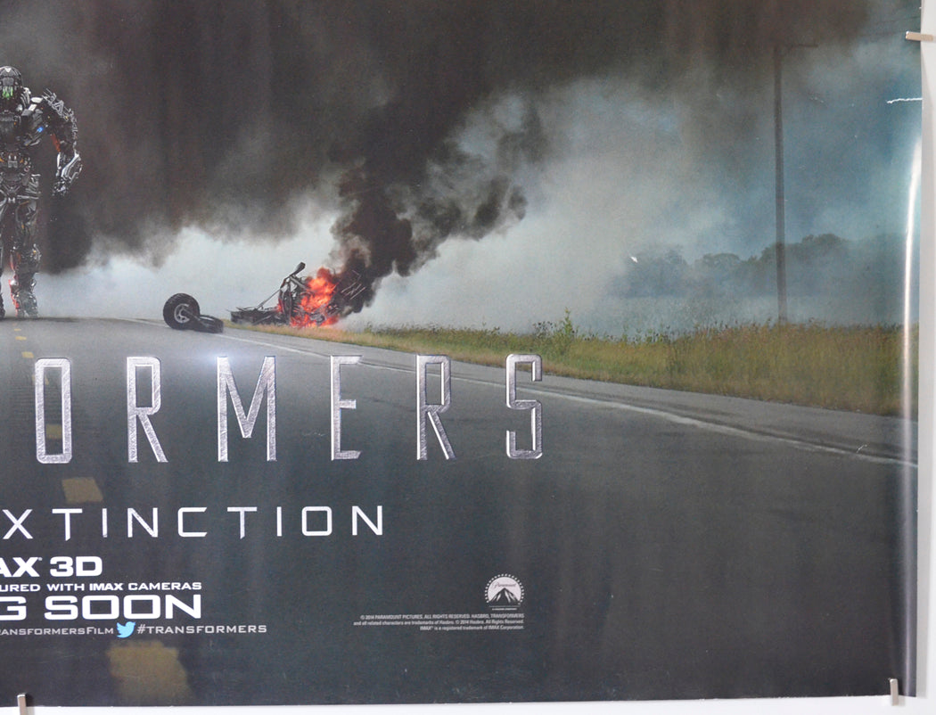 TRANSFORMERS : AGE OF EXTINCTION (Bottom Right) Cinema Quad Movie Poster