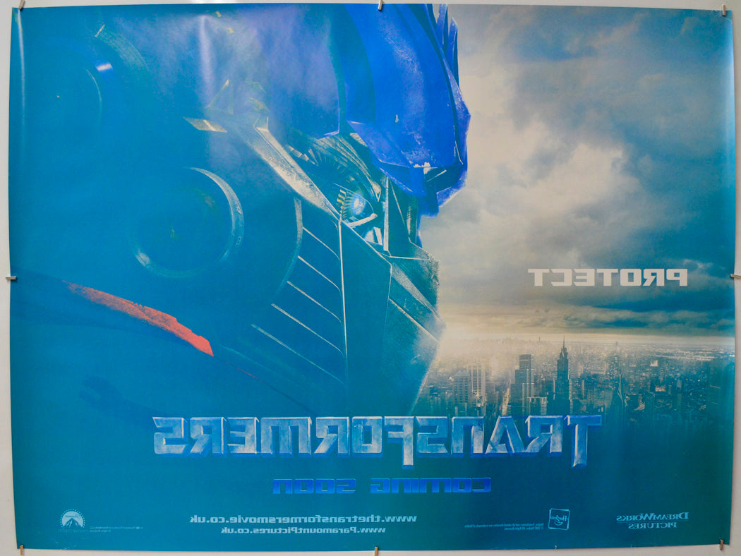 Transformers (Back) Cinema Quad Movie Poster