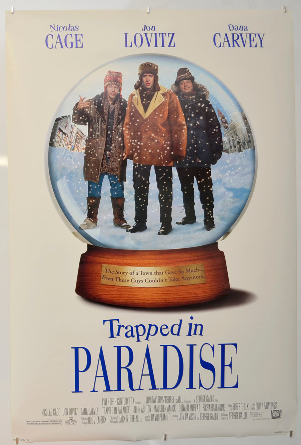 Trapped In Paradise Original One Sheet Poster - Film Poster - Movie Poster
