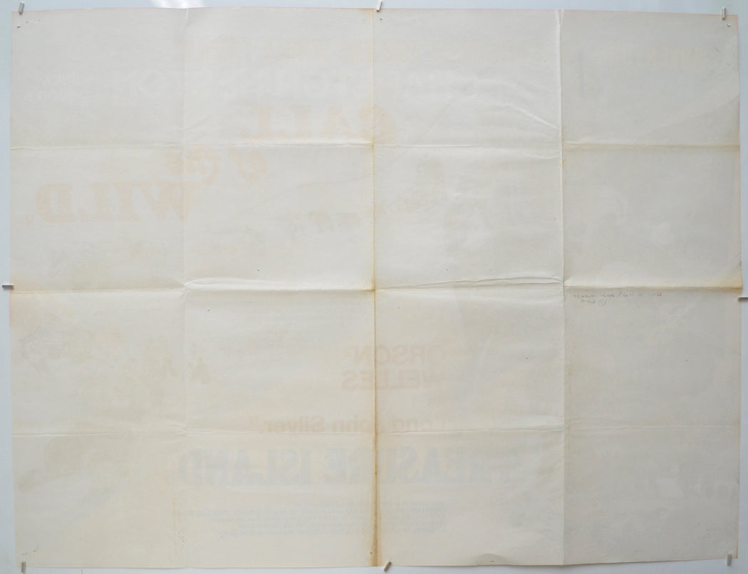 TREASURE ISLAND / CALL OF THE WILD (Back) Cinema Quad Movie Poster