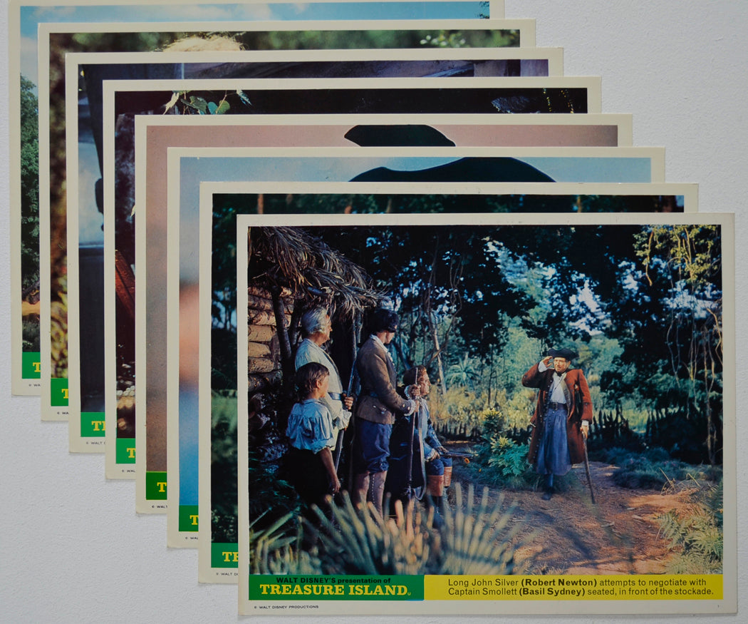 TREASURE ISLAND (Full View) Cinema Set of Colour FOH Stills / Lobby Cards