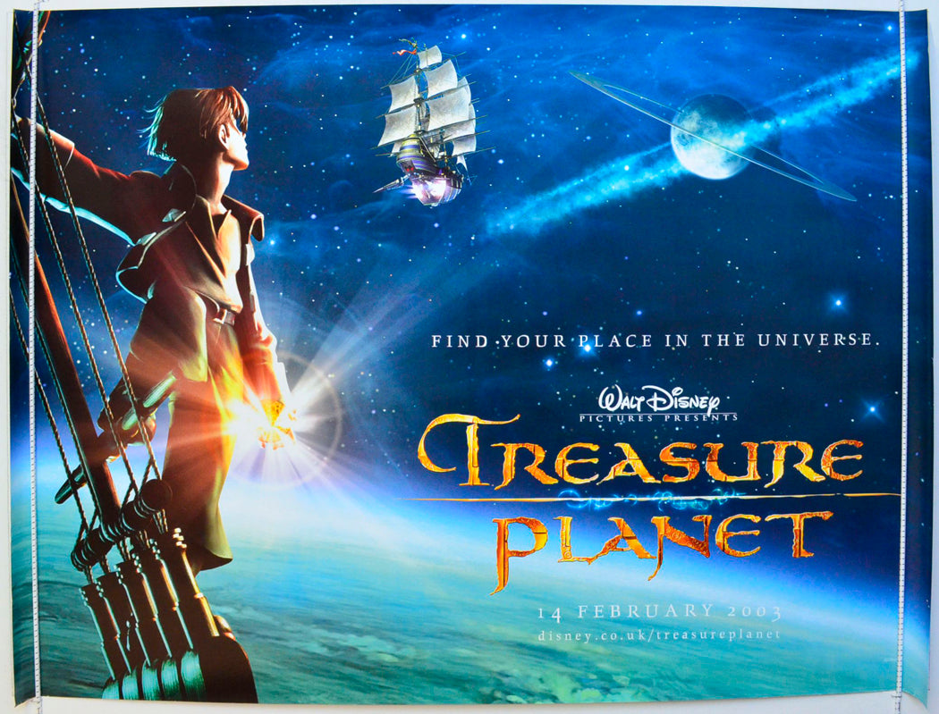 Treasure Planet (Teaser / Advance Version) Original British Quad Poster - Film Poster - Movie Poster