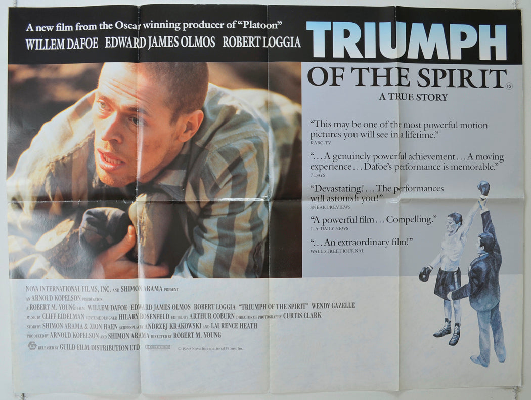 Triumph Of The Spirit Original Quad Poster - Film Poster - Movie Poster