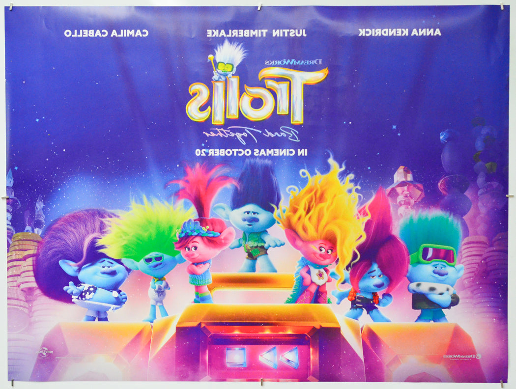 Trolls Band Together (Back) Cinema Quad Movie Poster