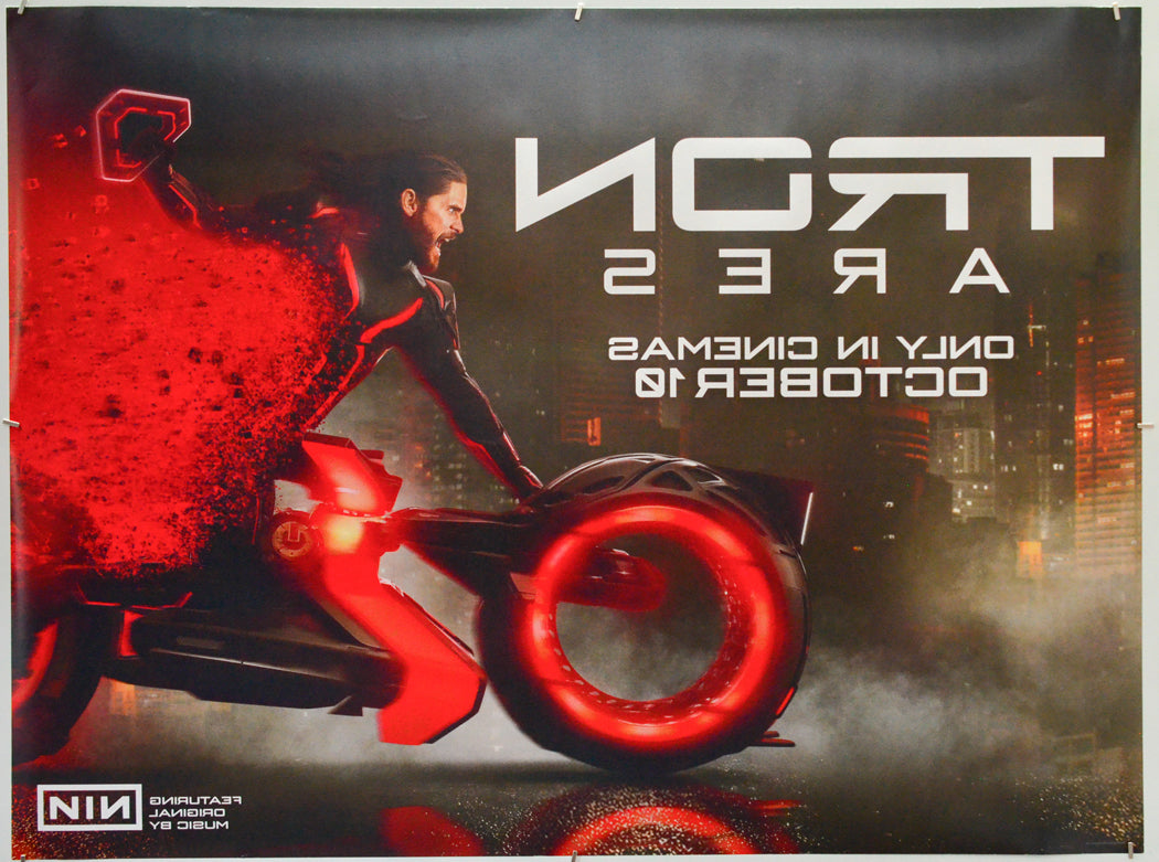 Tron: Ares (Back) Cinema Quad Movie Poster