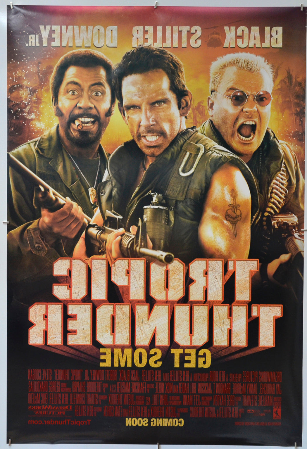 Tropic Thunder (Back) Cinema One Sheet Movie Poster
