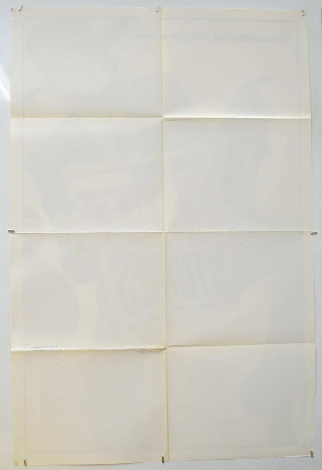 TRUE STORIES (Back) Cinema One Sheet Movie Poster