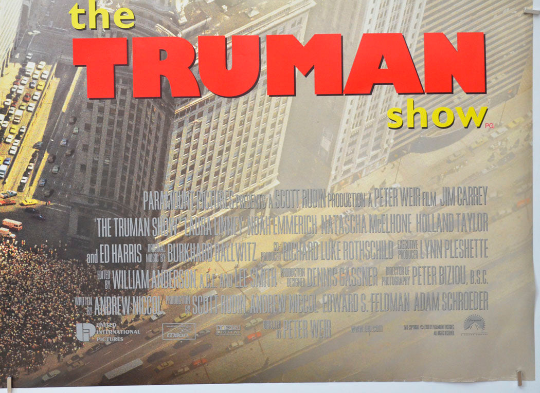 THE TRUMAN SHOW (Bottom Right) Cinema Quad Movie Poster