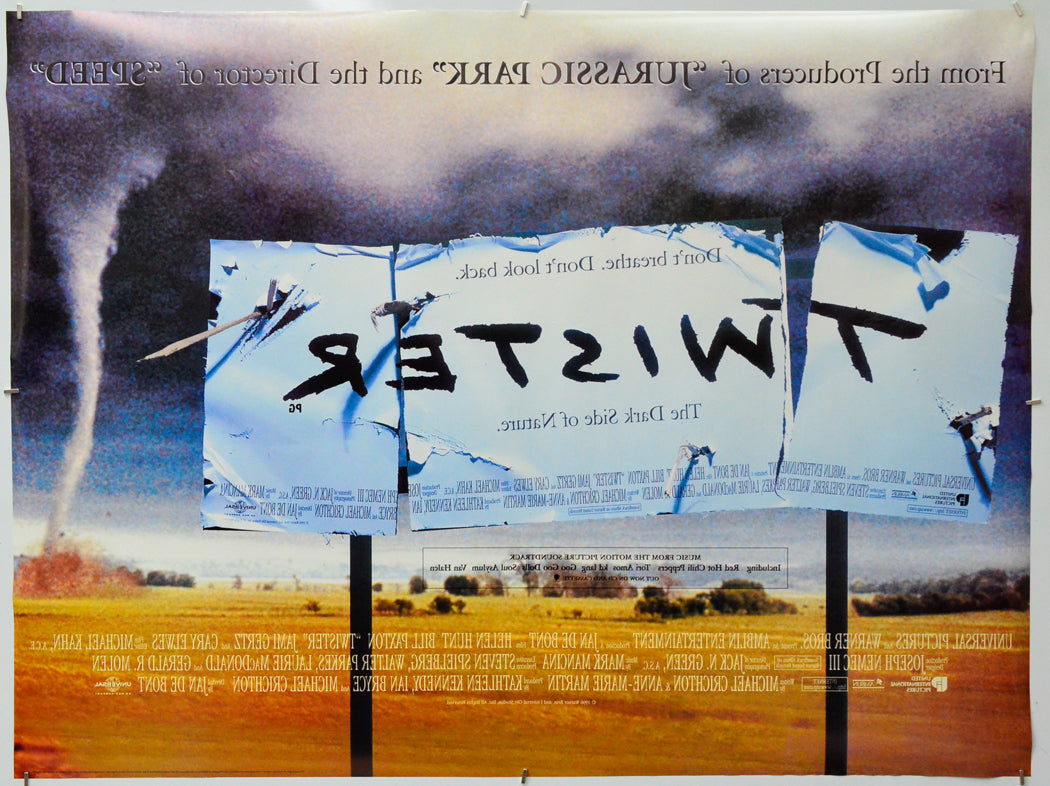 Twister (Back) Cinema Quad Movie Poster