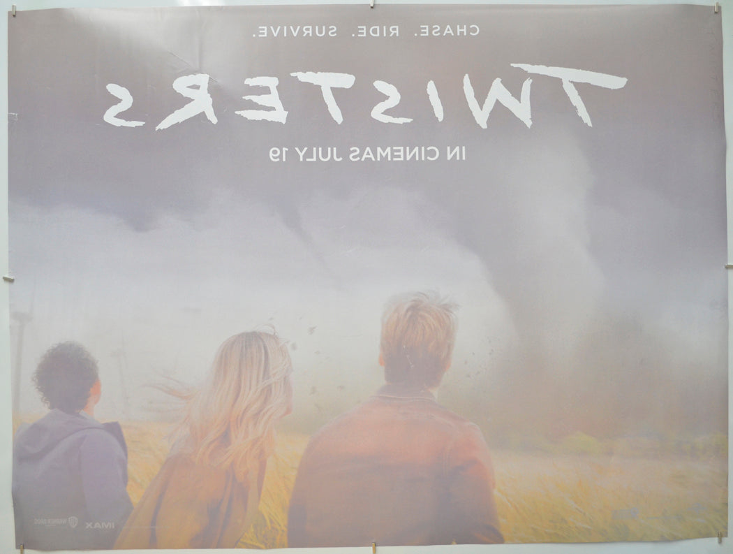 TWISTERS (Back) Cinema Quad Movie Poster