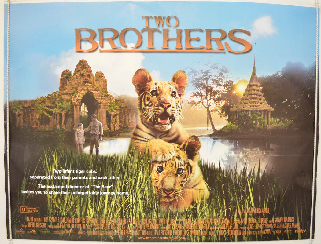 Two Brothers Original Quad Poster - Film Poster - Movie Poster