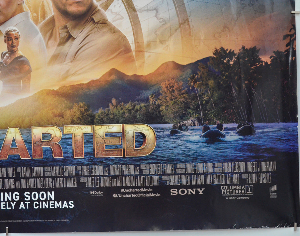 UNCHARTED (Bottom Right) Cinema Quad Movie Poster
