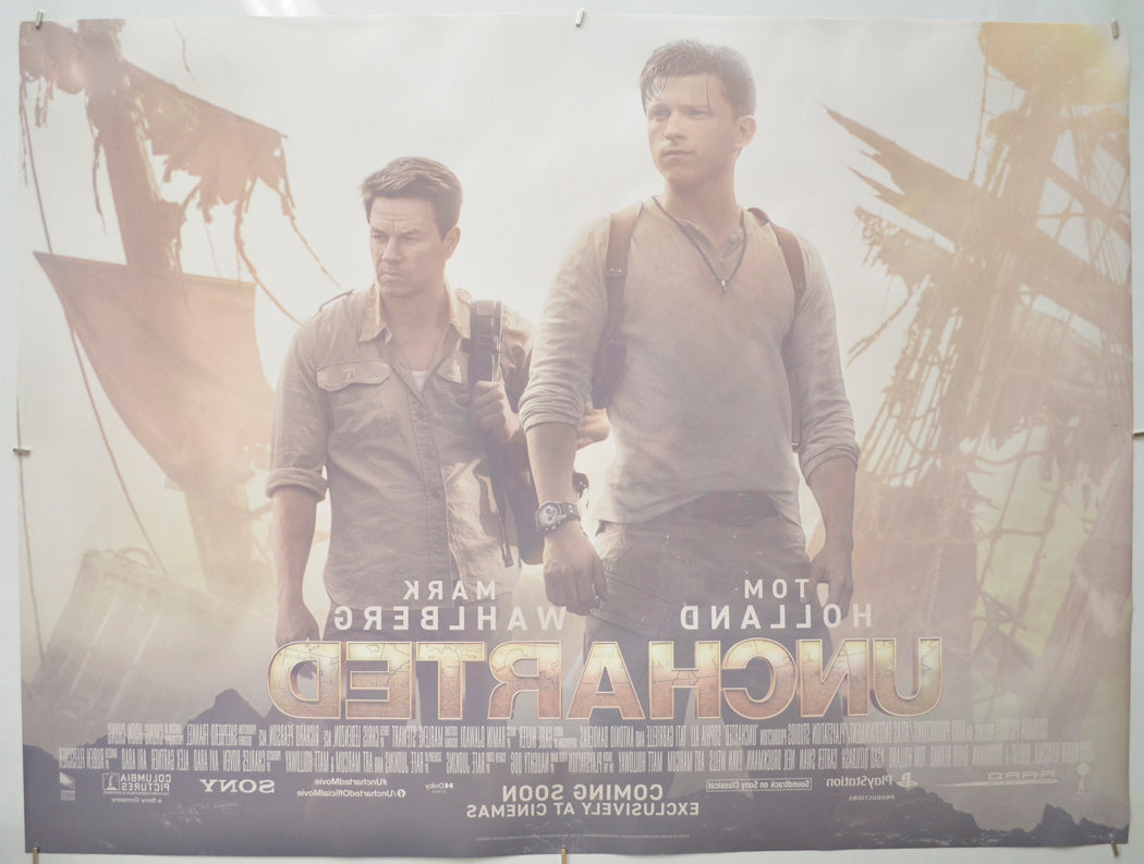 UNCHARTED (Back) Cinema Quad Movie Poster
