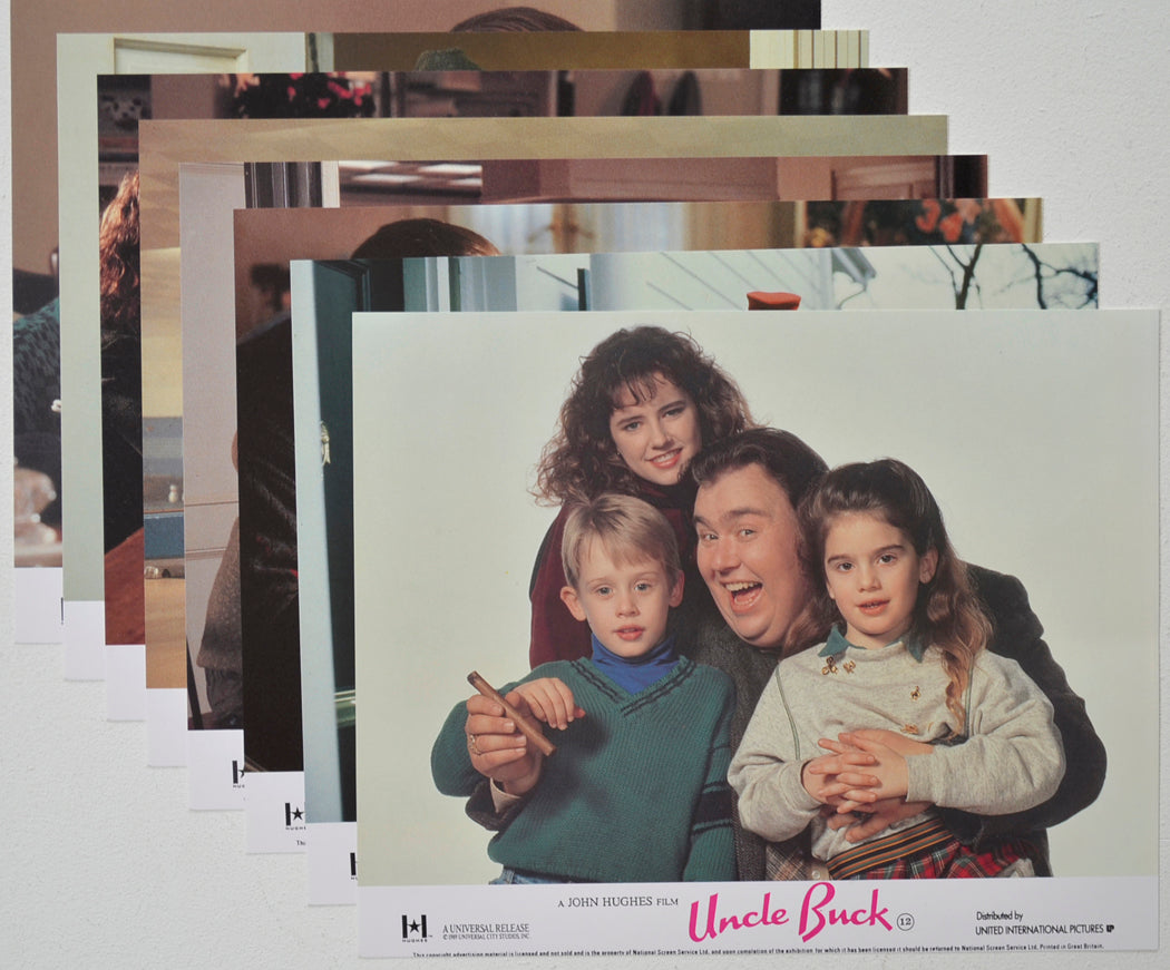 UNCLE BUCK (Full View) Cinema Set of Colour FOH Stills / Lobby Cards
