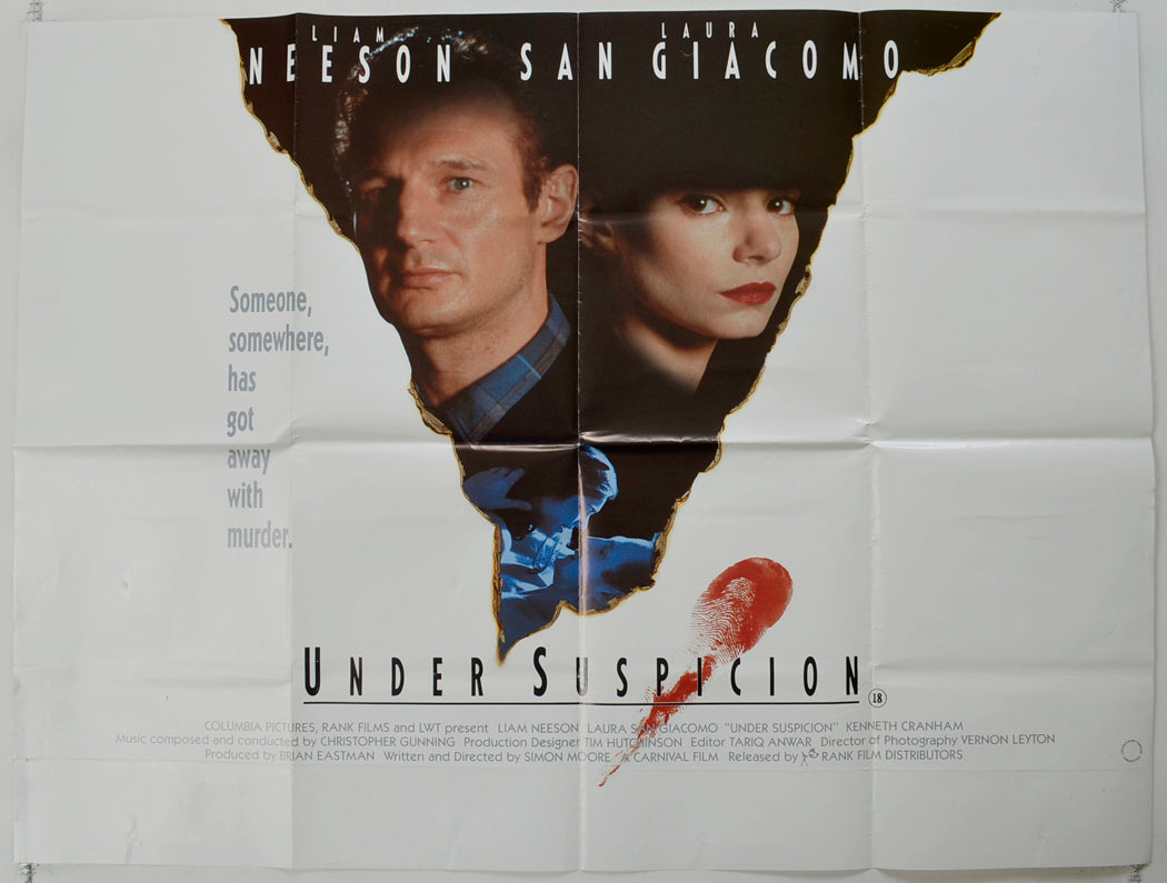 Under Suspicion Original Quad Poster - Film Poster - Movie Poster