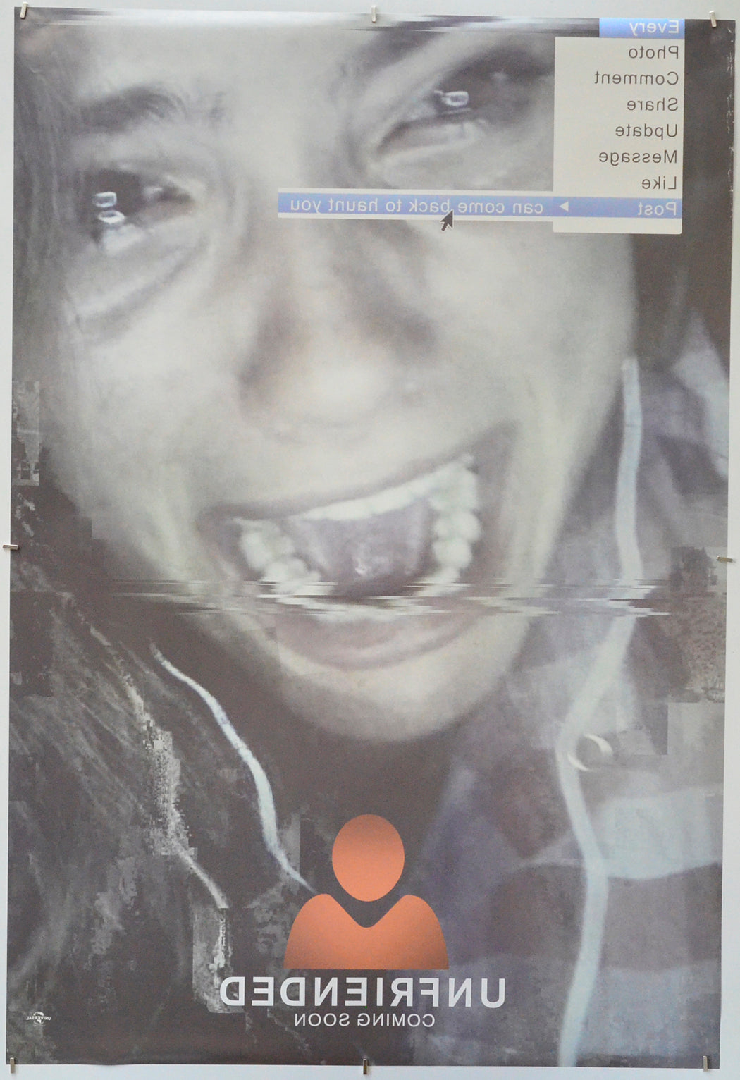 Unfriended (Back) Cinema One Sheet Movie Poster