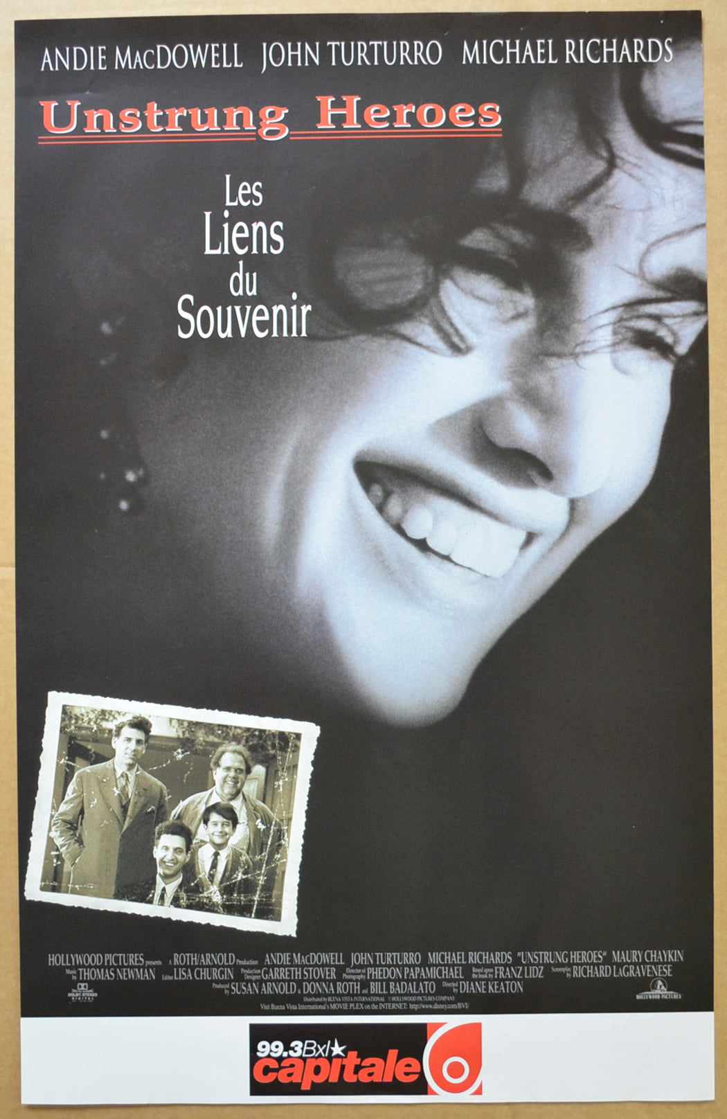 Unstrung Heroes Original Belgian Poster - Film Poster - Movie Poster