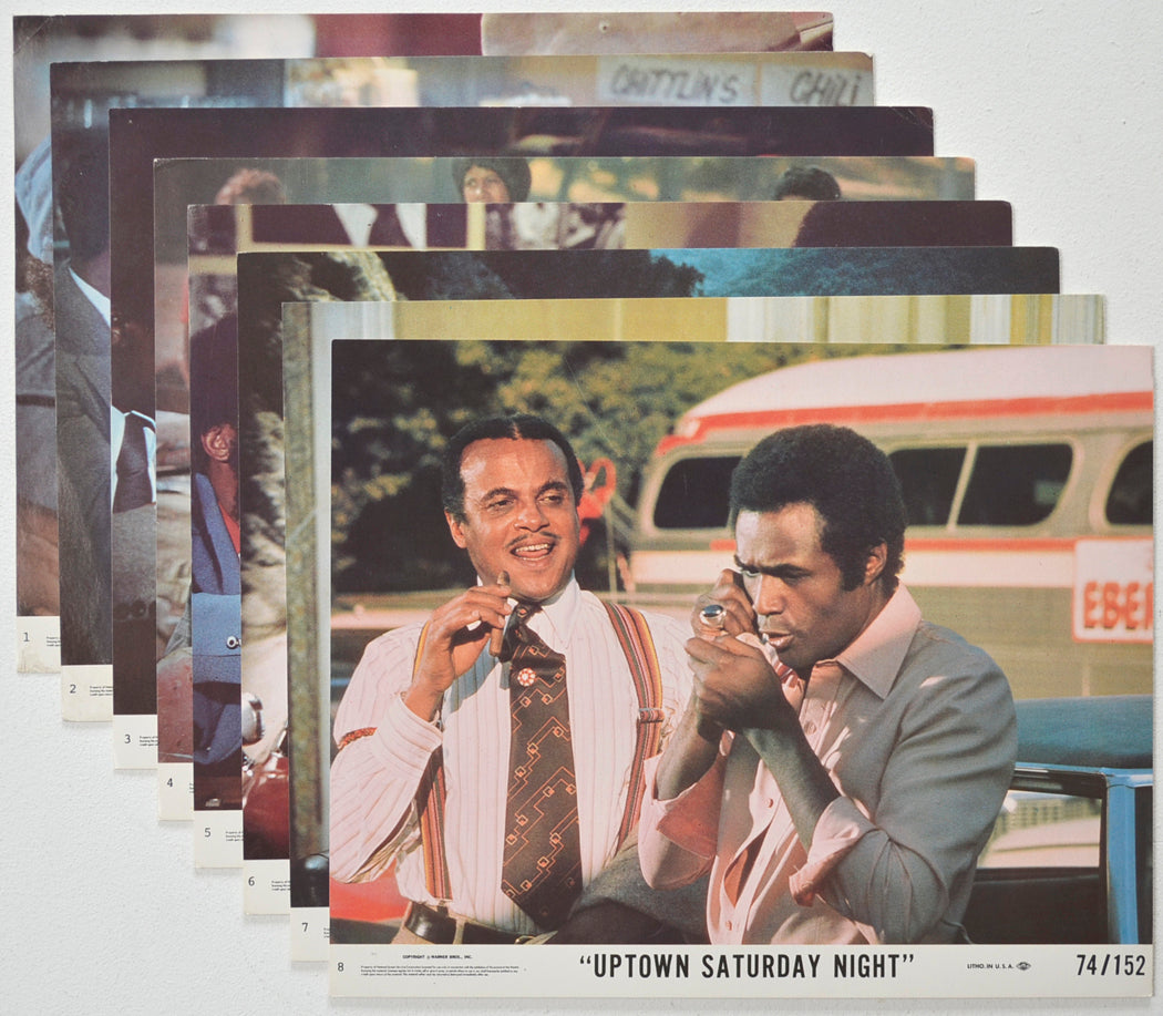 UPTOWN SATURDAY NIGHT (Full View) Cinema Set of Colour FOH Stills / Lobby Cards