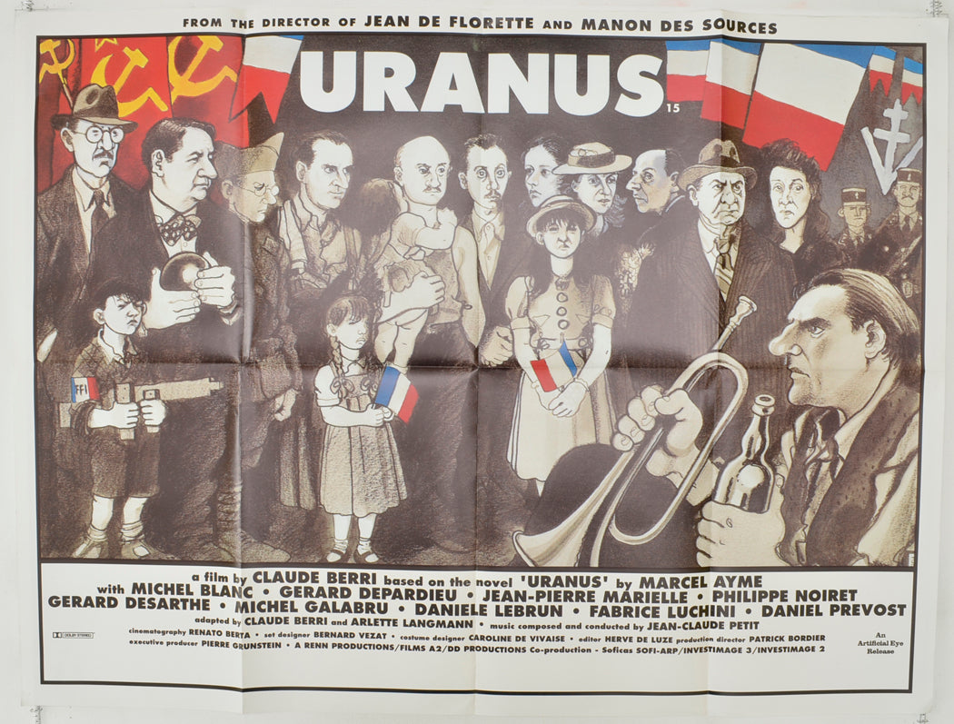 Uranus Original Quad Poster - Film Poster - Movie Poster