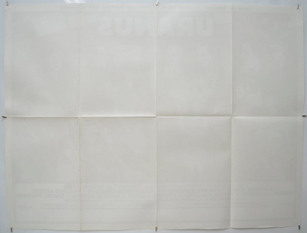 URANUS (Back) Cinema Quad Movie Poster
