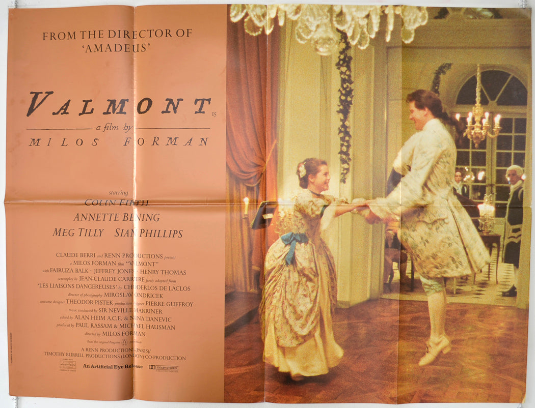 Valmont Original Quad Poster - Film Poster - Movie Poster