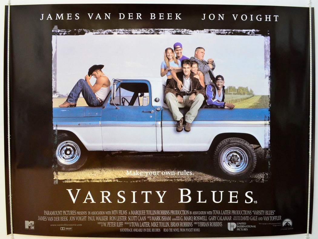 Varsity Blues Original British Quad Poster - Film Poster - Movie Poster
