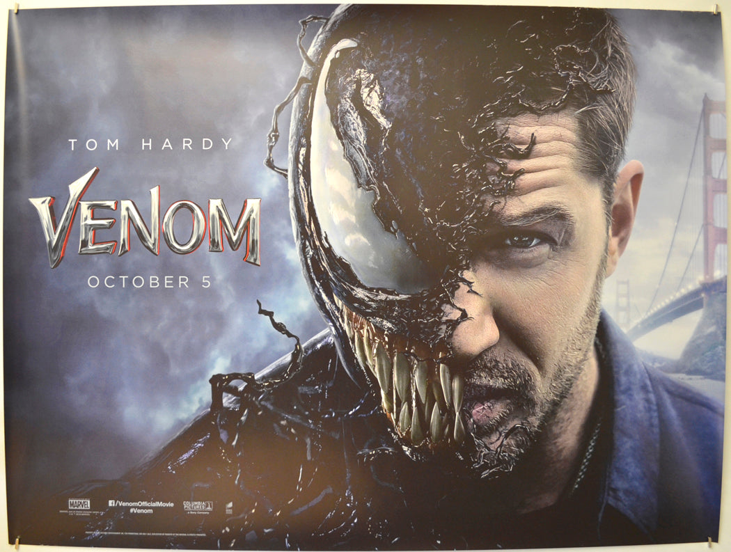 Venom (Teaser / Advance Version) Original Quad Poster - Film Poster - Movie Poster