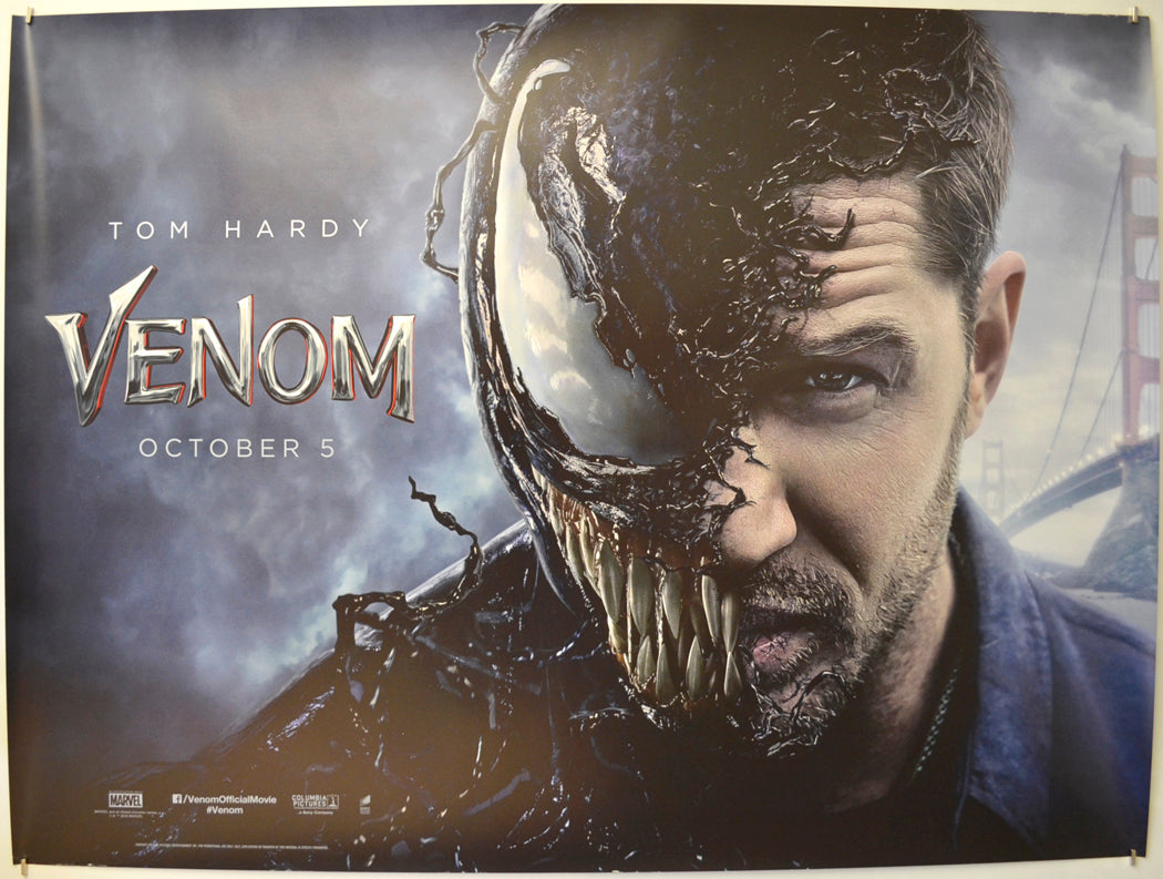 Venom (Teaser / Advance Version) Original Quad Poster - Film Poster - Movie Poster