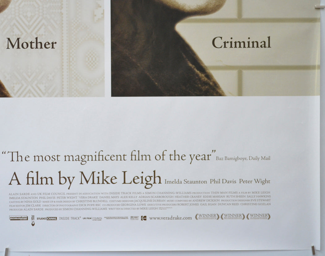 VERA DRAKE (Bottom Right) Cinema Quad Movie Poster