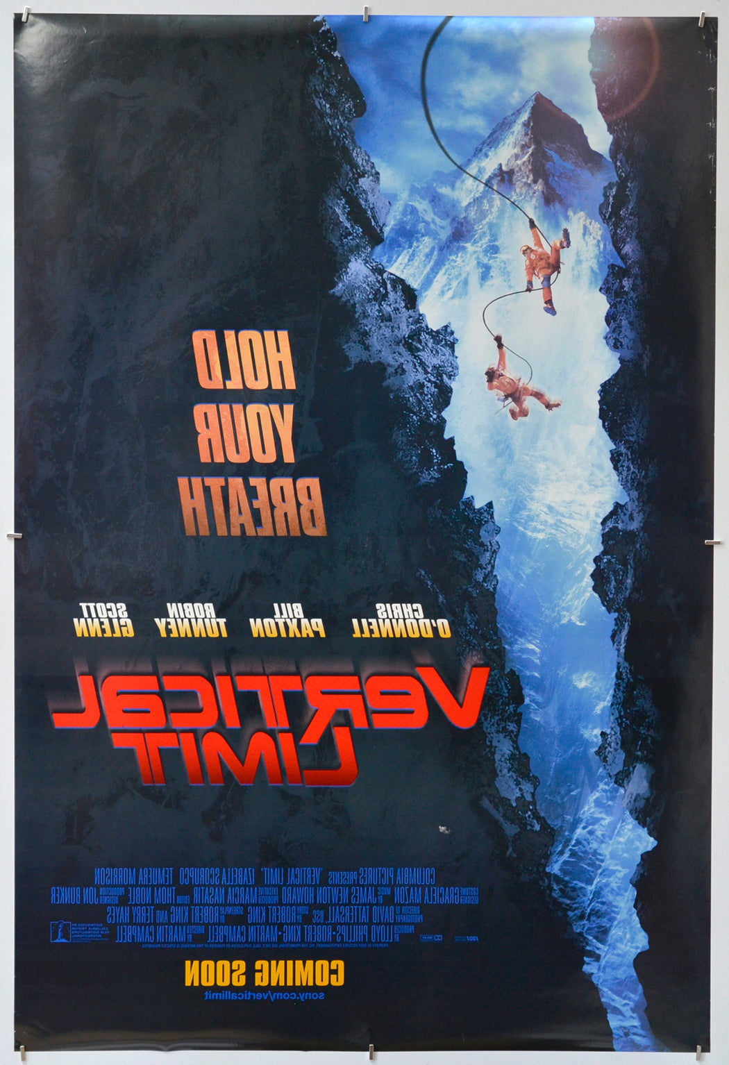Vertical Limit (Back) Cinema One Sheet Movie Poster