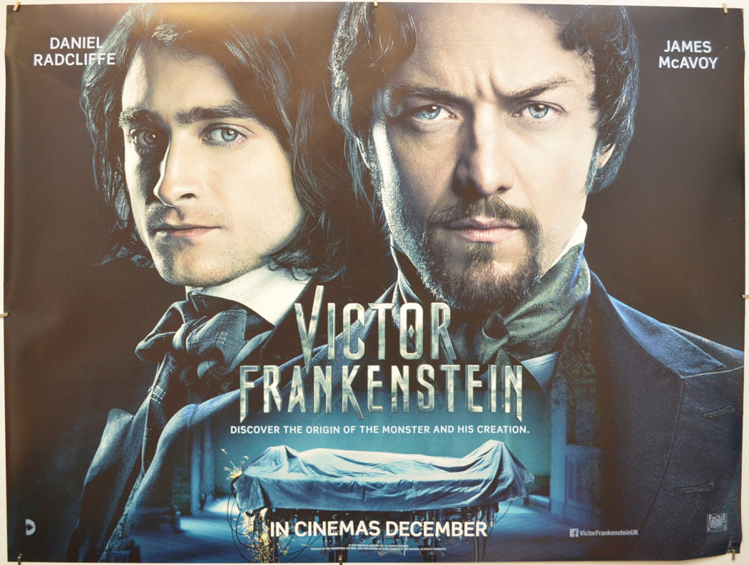 Victor Frankenstein (Teaser / Advance Version) Original Quad Poster - Film Poster - Movie Poster