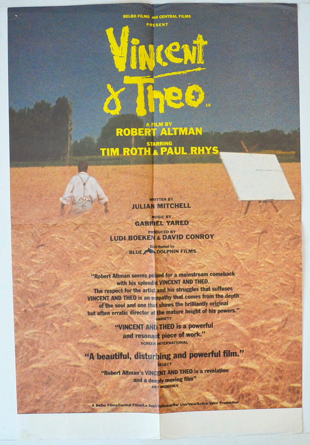 Vincent And Theo Original Double Crown Poster - Movie Poster