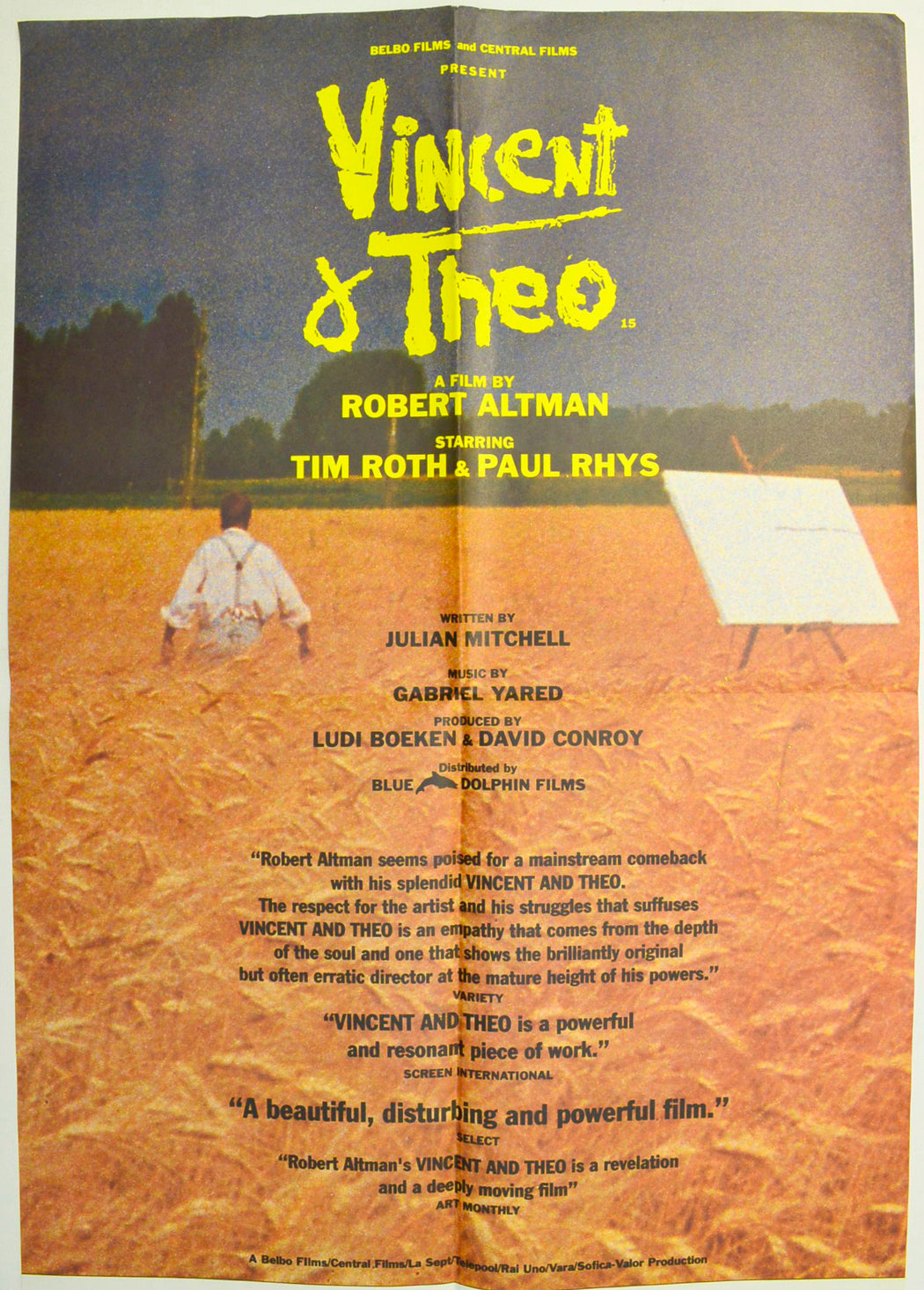 Vincent And Theo Original Double Crown Poster - Film Poster - Movie Poster