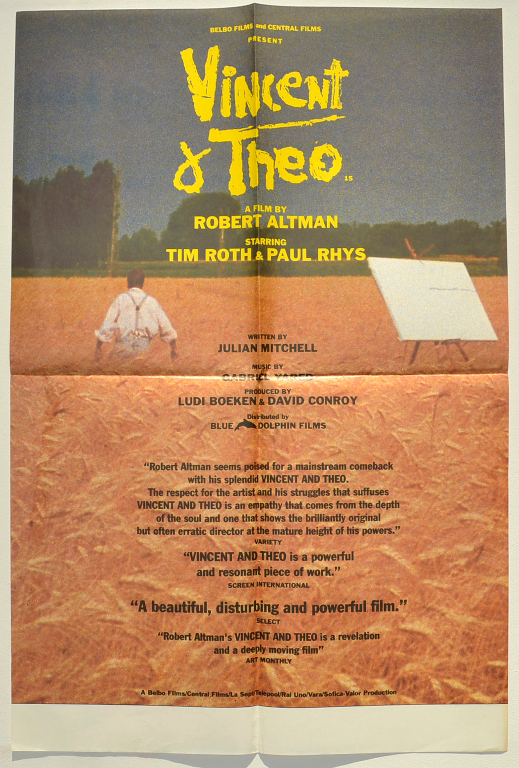 Vincent And Theo Original Double Crown Poster - Film Poster - Movie Poster