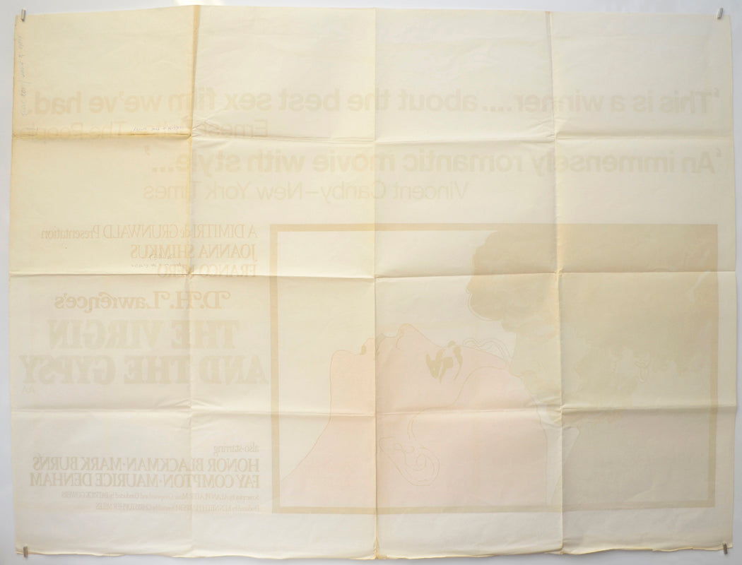 THE VIRGIN AND THE GYPSY (Back) Cinema Quad Movie Poster