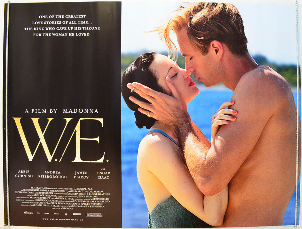 W.E. Original British Quad Poster - Film Poster - Movie Poster