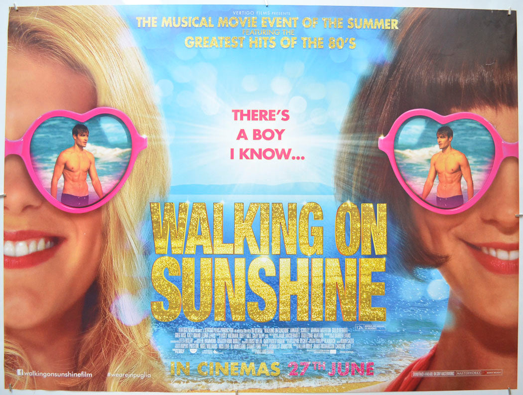 Walking On Sunshine Original Quad Poster - Film Poster - Movie Poster